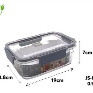Acrylic Airtight Rectangular Food Storage Box 950 ml