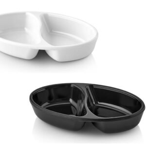 Melamine Oval Divided Small Plate 11 cm