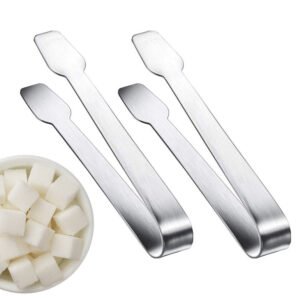 Set of 2 Mini Stainless Steel Sugar Tongs