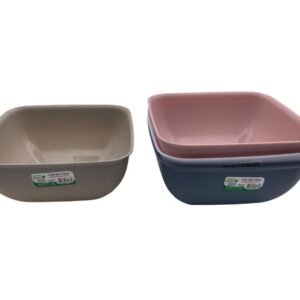 Colorful Square Bowl; 2 lt