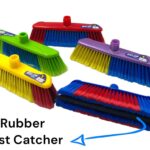 Colored Soft broom Nice with Rubber Dust Catcher