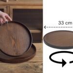 Dark Bamboo Lazy Suzanne 33 cm