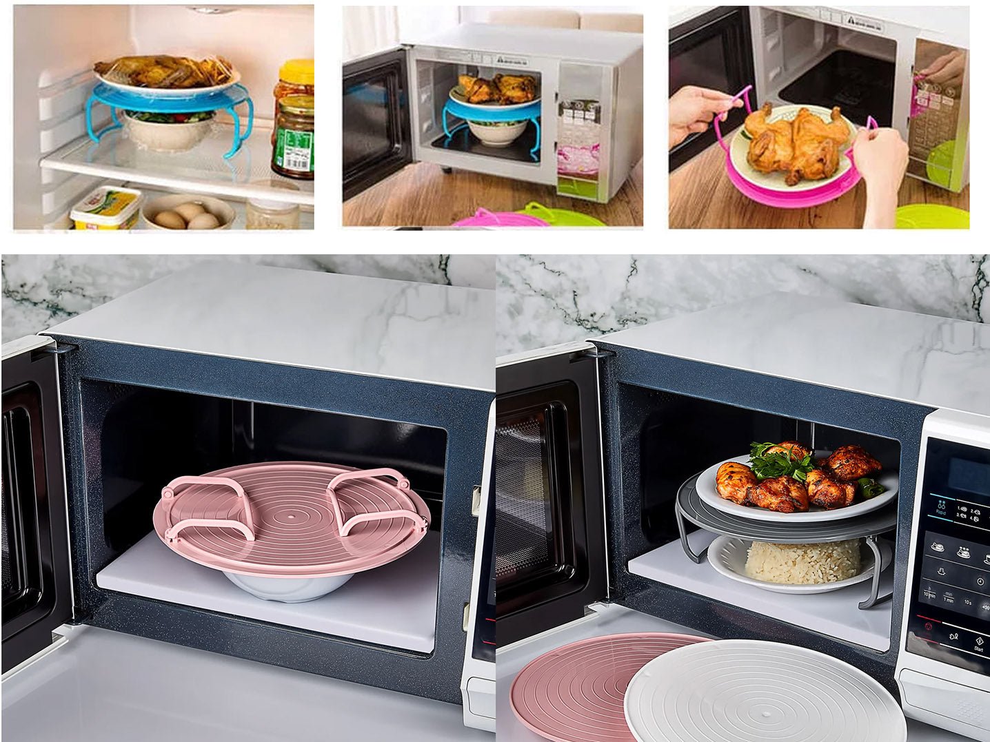 0648a5c5f96e8e817175931f42e0069a.jpg Plastic Foldable Shelf for Microwave & Refrigerator
