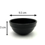 Mat Black Melamine Small Bowl 9.5 cm