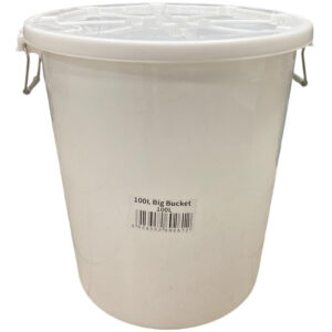Food Safe Round Bin 100L With Cover
