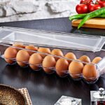 Clear 14 Eggs Holder with Cover 36 x 20.5 x 8.5 cm