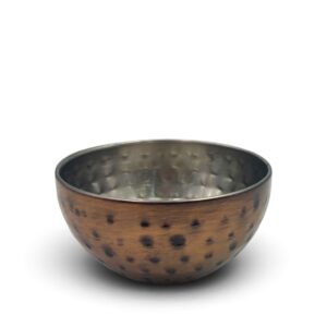 Vintage Copper Small Stainless Steel Snack Bowl 12 cm