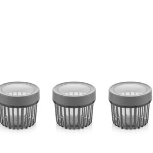 Set of 3x500 ml Linea Round Food Storage Container