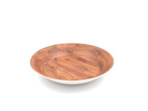Wooden Design Deep Melamine Plates X6