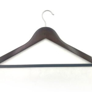 Brown Wooden Hanger with Anti Slip Tube