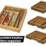 Expandable Bamboo Cutlery Organizer