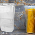 Transparent Dry Food Container with Sliding Cover 3.2L