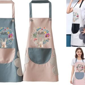 Hello Spring Water Proof Apron with 2 Side Towels