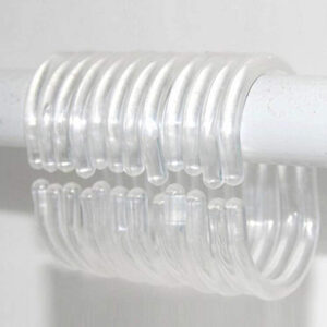 Plastic Shower Curtain Rings X12