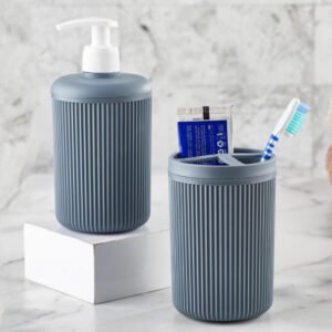Alesta 3 Pieces Plastic Bathroom Accessories Set