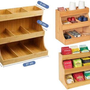 Bamboo Tea and Coffee Bags Organiser