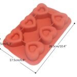 Silicone Heart Shape 6 Cavities