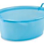 Deep oval plastic bowl 80 cm