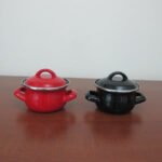 Enamel Coated Mini Casserole; 10 cm