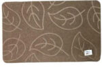 Thin synthetic fiber doormat w TPR backing 78 x 48 cm