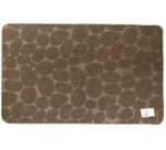 Thin synthetic fiber doormat w TPR backing 78 x 48 cm