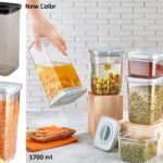 Airtight Liquid Sealed Always Fresh Acrylic Jar 1700ml