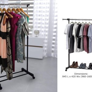 Single Pole Garment Rack