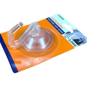 Large Strong Transparent Suction Cup Round Hook X1