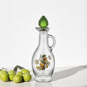 Decorated Glass Oil Bottle 250 ml