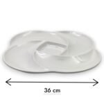 Melamine Divided Flower Dish 36 cm