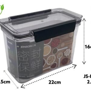 Acrylic Airtight Rectangular Food Storage Box 2.5 L