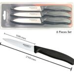 Dosthoff Paring Knife with Black Plastic Handle X6