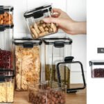Acrylic Airtight Squared Food Jar 0.5 lt