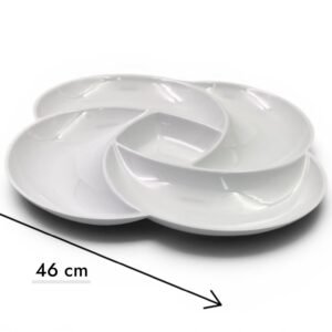Melamine Dish Tornado Shape 40.5cm