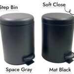 Klenmann Soft Close Matt Color SS Dustbin with pedal 5 L