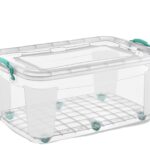 Low Wheelie Clear Storage Box; 40 lt