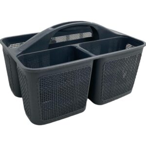 Jute design partitioned detergent organizers
