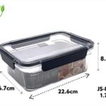 Acrylic Airtight Rectangular Food Storage Box 1.75L