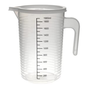 High Quality Plastic Measuring Cup w Cover 2000 ml