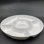 5 compartments divided dish 14" size 35 cm