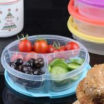 Round Divided Storage Box 0.75L