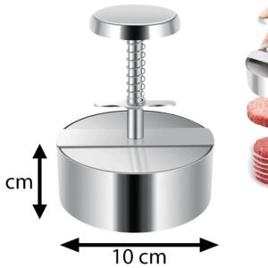 Stainless Steel Hamburger Patty Maker 10 cm