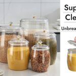 Break resistant BPA Free 5 Large Jars Set