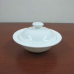 Porcelain mini oven pan with lid