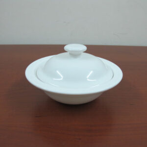 Porcelain mini oven pan with lid