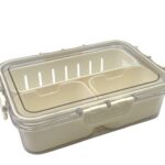High Quality Transparent Food Storage Container 3 Divide