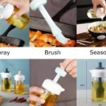 Glass Oil Sprayer with Silicone Brush