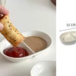 Small Divided Sauce Bowl 10 cm X2