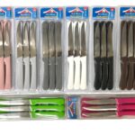 Serrated Chopping Knife with Colorful Handle X6
