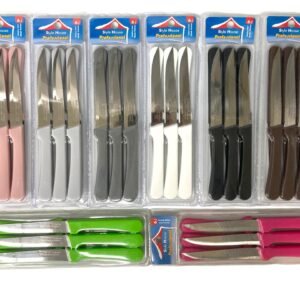 Serrated Chopping Knife with Colorful Handle X6
